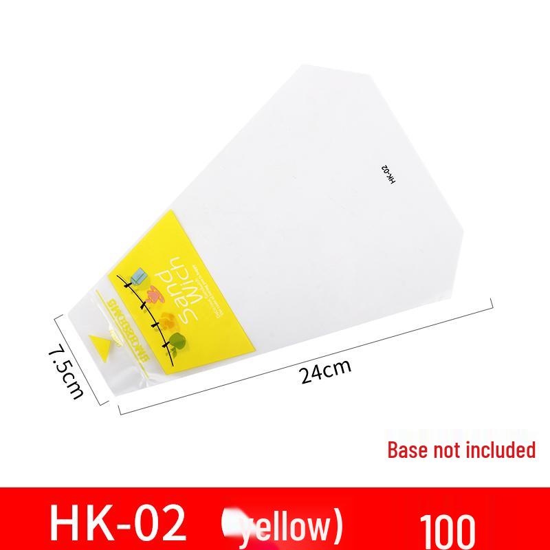 Disposable Transparent Sandwich and Cake Packaging Bag