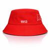 Ready to Ship Breathable Delta Sigma Theta Design Red and White Tone Embroidered Greek DST Logo 1913 Diva Soror Lady Bucket Hat