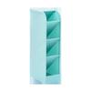 Transparent Slanted Pen & Makeup Brush Holder with Four Grids