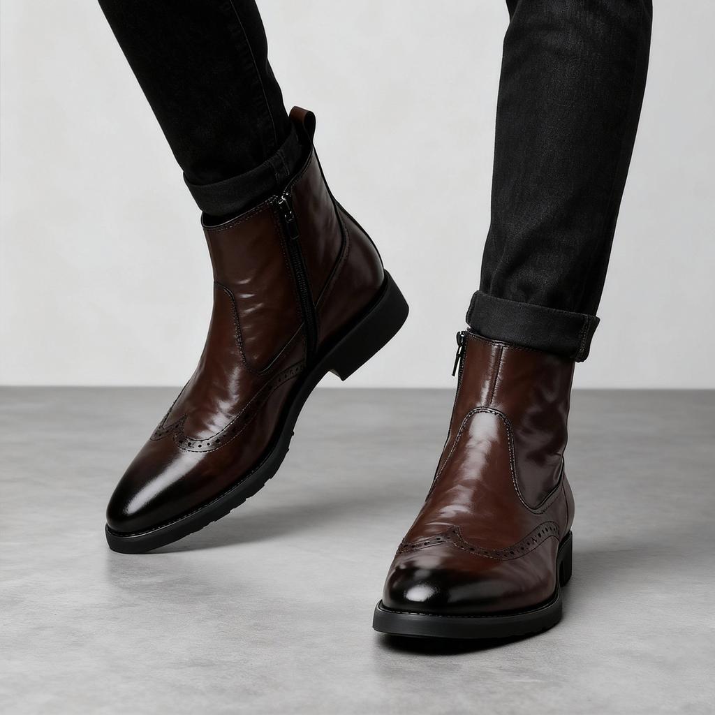 Men Boots High Top Shoes Fashion Style Winter Walking and Commuting Casual Outdoor Travel Seasonal Everyday Footwear Sizes 38-44