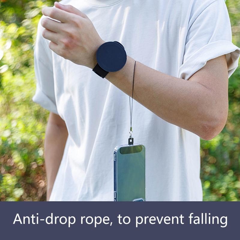 Silicone Magnetic Phone Wrist Strap Holder 360 Rotation Adjustable Viewing Angles Secure Grip For Mobile Devices