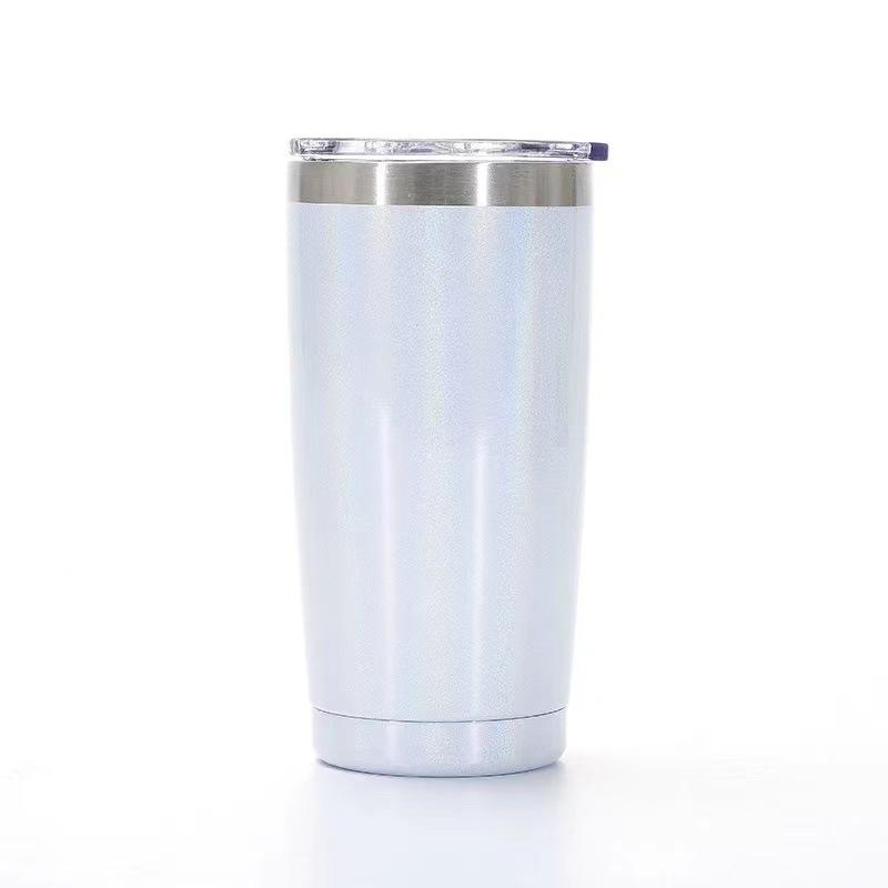 20oz Stainless Steel Car Cup, Double-layer Stainless Steel Thermos Cup, Portable Car Ice-cold Cup