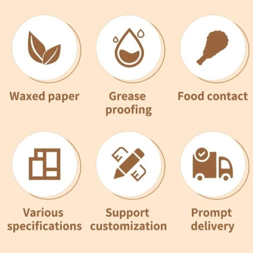 200 Stück Hitzebeständiges Backpapier Antihaft-Heißluftfritteusenpapier Dämpfmatte Ölfestes Papier Ofen