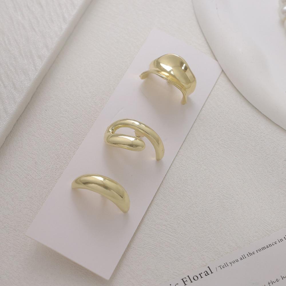 Chic Metal Smooth Hair Claw Clips Simple Geometric Hairpin Low Ponytail Hair Claws Women Girls Hair Stickers Hook-off Accessorie