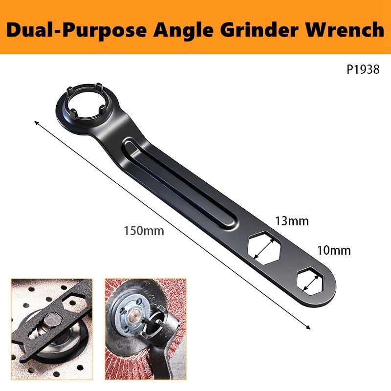 Dual-purpose Angle Grinder Machine Accessories Four Claw Wrench Thickened High Hardness Wrench For Angle Grinding Wheel Machine