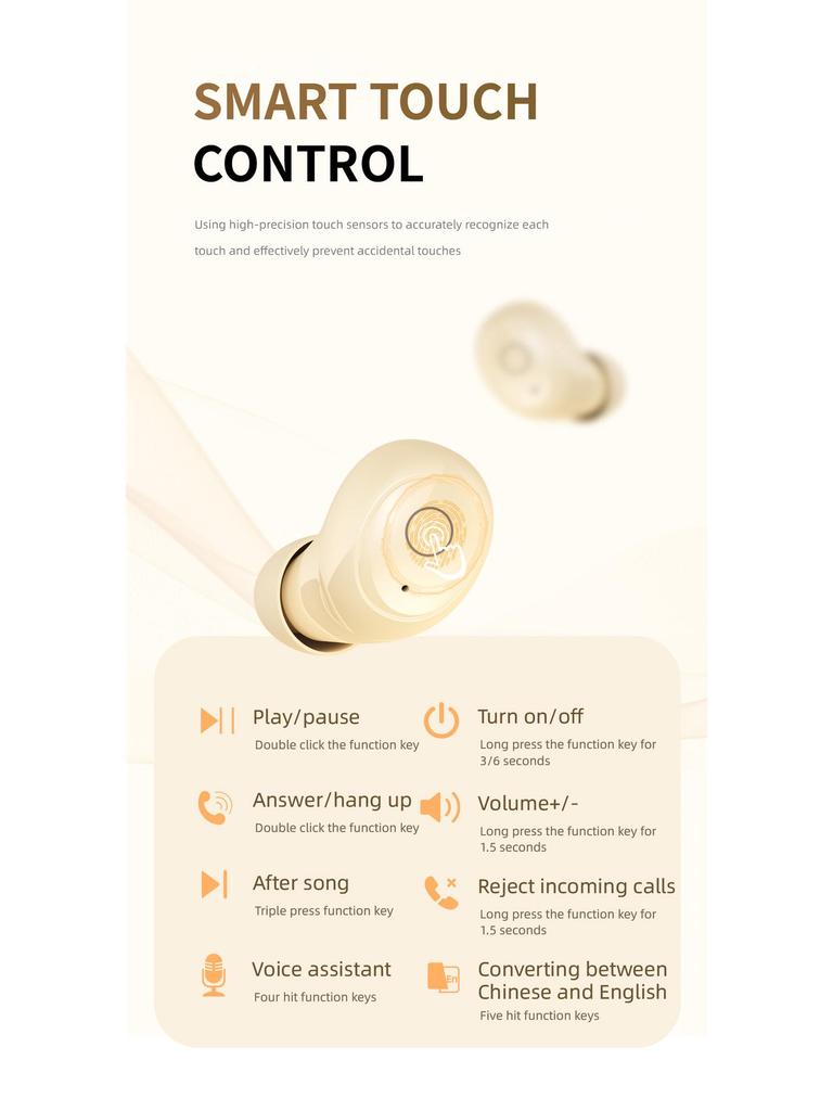 T26 Mini Sleep Earbuds: Painless Fit, High-Quality Sound, Super Long Battery Life, Bluetooth, Noise Cancelling.