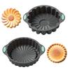Sunflower Jelly Molds Reusable Flower Baking Trays for Cake Jelly, Valentine Birthday Holiday Baking Pans, Large Round Molds