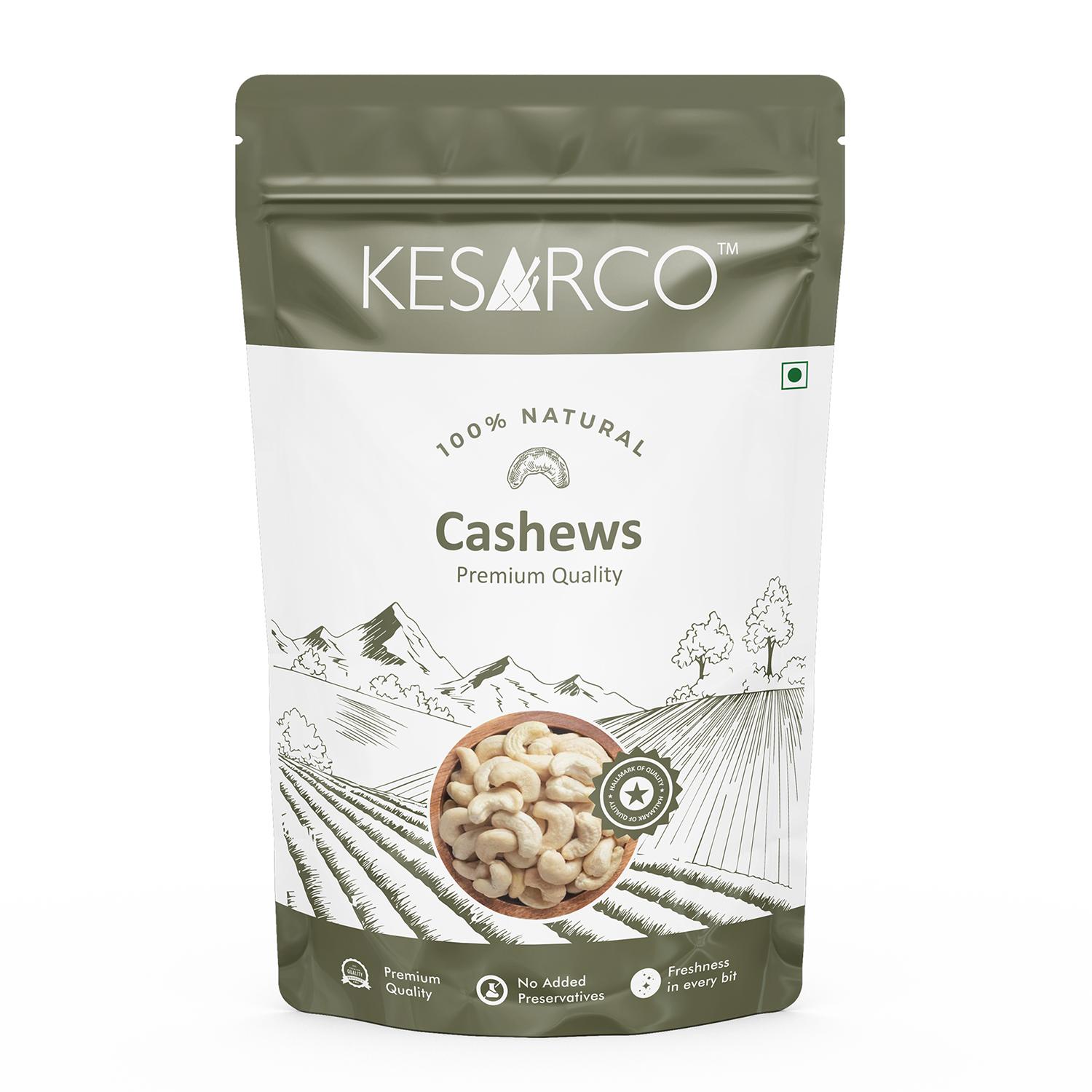 

KESARCO 100% натуральные цельные кешью премиум-класса с орехами каджу, питательные и вкусные