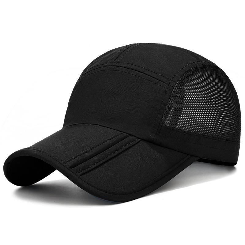 New Design Quick Drying Baseball Cap Packable Lightweight Outdoor Hat Breathable Polyester Visor Cap