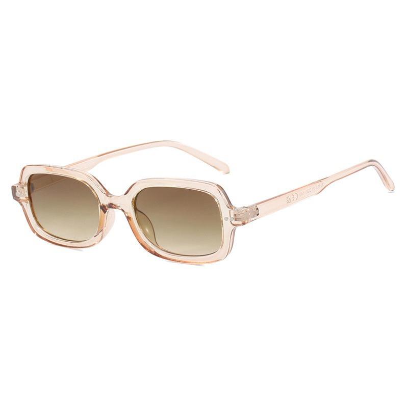 Korean Ins Style Square Sunglasses Women Men Simple Light Color Leisure Sun Glasses Commute Business Glasses