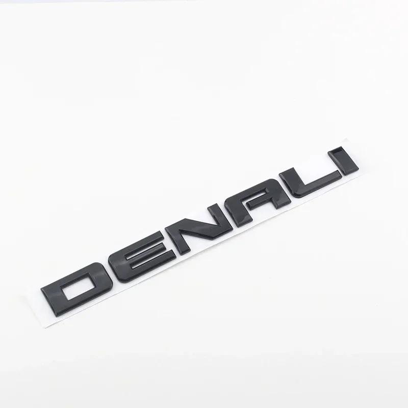 3D ABS DENALI Logosu Arka Bagaj Yan Çamurluk Amblemi Rozeti Etiketi Çıkartmaları Araba Stil Aksesuarları