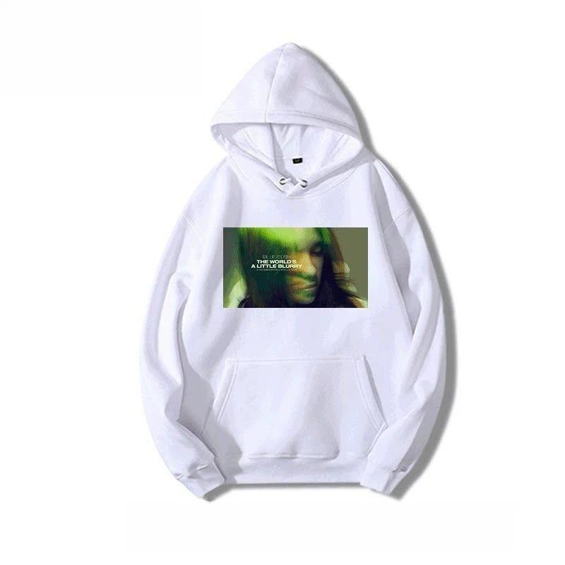 Hip-hop Rap Figure Singer Graphic Print Hoodie Loose and Male and Female Street Oversized Hoodie Trend