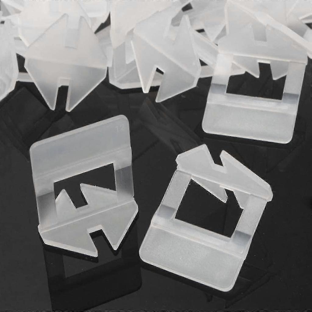Tile Leveling System Gaskets - 100pcs Sizes 1mm (1mm, White)