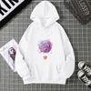Fashion Balloon Cherry Blossoms Women Hooded Sweatshirt  Funny Printed Hoodie Female Long Sleeve Harajuku Shirts Cartoon
