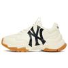 MLB Big Ball Chunky Abrasion Resistant Abrasion Resistant Low top Chunky Sneakers Unisex Brown White 3ASHBWS4N-50CRS(Team401-)