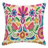 Beautiful Birds and Flowers Print Pillow Cover Set, Colorful Cushion Case Decorative Throw Pillow for Sofa Bedroom Car Decor