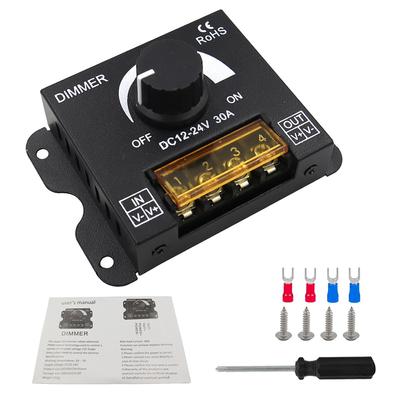 Light Strip Manual Stepless Dimmer Knob Switch 360-720W Brightness Adjustment Dimming Controller Regulator Lighting Accessories