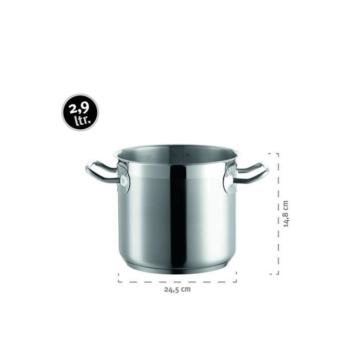 Professional i faitout à légumes avec couvercle acier inoxydable 18/10 16 cm - 926097