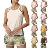 Women's Hawaiian Print Split Swimsuit Sport Swimsuit