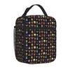 Bestselling Five Nights At Freddy S - Pixel Art - Multiple Characters Preppy Food Tote Bag Business Trip Student Lunch Bag