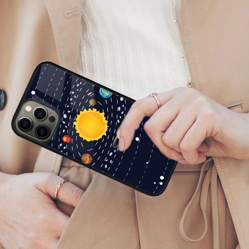 Space Planets Solar System Magnetic Phone Case For APPLE iPhone 17 Air 16 14 13 12 Pro Max 15 Plus Wireless Charge MagSafe Cover