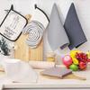 Highly Absorbent Dish Cloth Cotton Waffle Weave Kitchen Solid Color Ultra Long-lasting Towel Soft Quick Drying Cleaning Rag Supplies