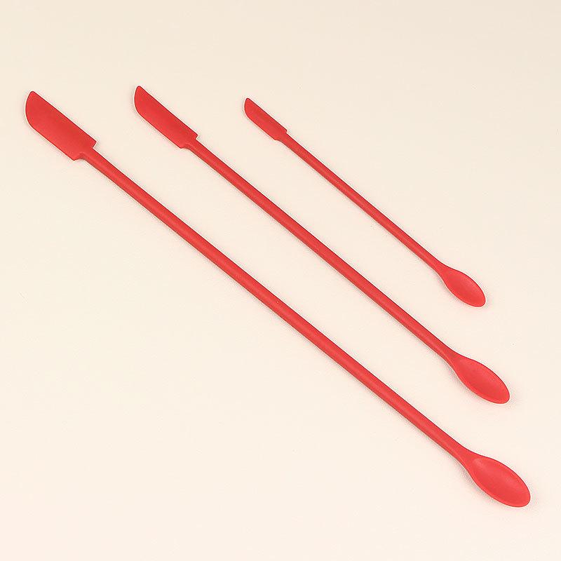 Mini Silicone Spatula and Bottle Scraper Set - 3 Pieces