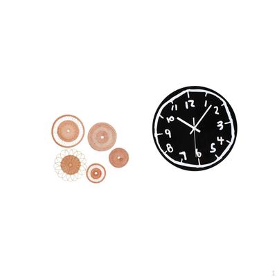 Rattan Woven Wall Art And Modern Acrylic Clock Ornament for Stylish Tea Room Hallway Bedroom Porch