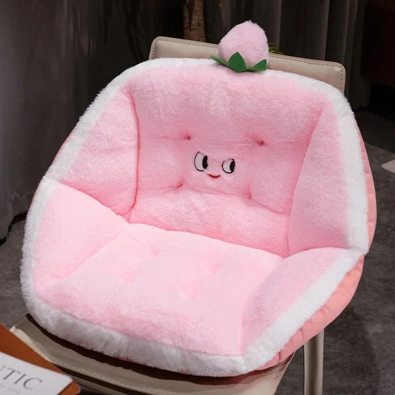 Утолщенный фрукт арбуз дуриан зимний плюш прекрасный ветер теплое сиденье утолщенная подушка подушка полностью покрытая подушка для стула 8448₽