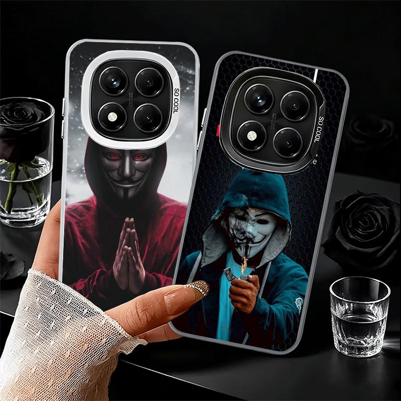Anonymous V Mask Soft Phone Case for Samsung Galaxy S24 S25 FE S26 Edge S23 Ultra S22 Plus S21 + Shockproof Cover Back Shell