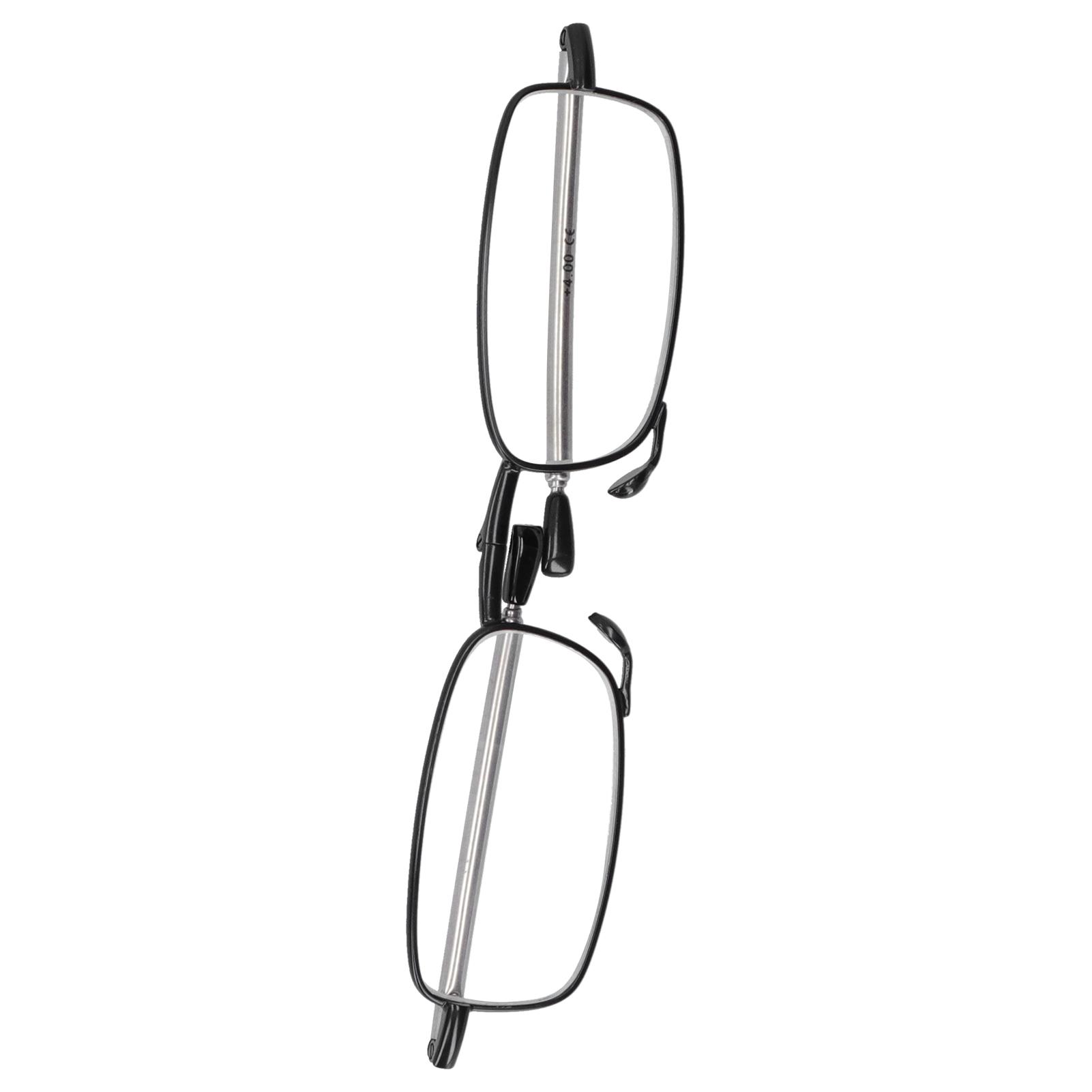 

Складные очки для чтения, блокирующие синий свет, очки для чтения при пресбиопии для пожилых людей(+150 Квадрат