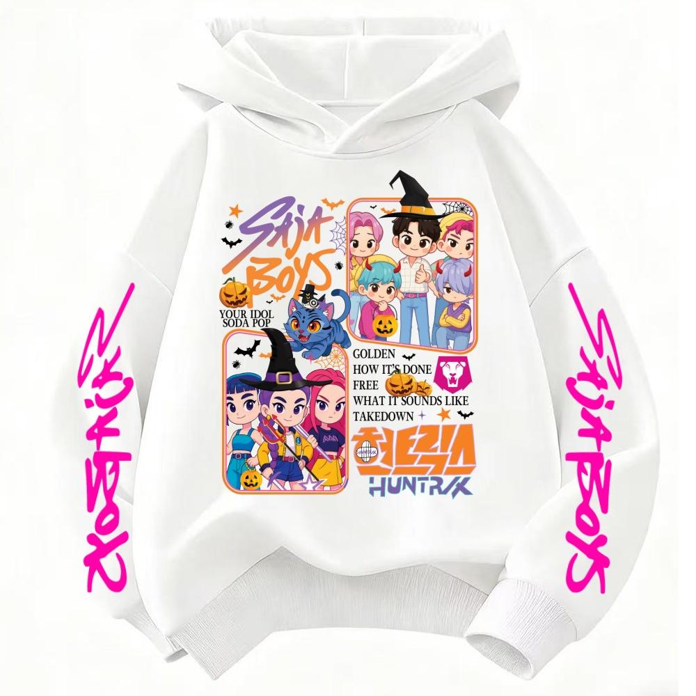 

Kpop Demon Hunters Rumi Mira Zoey Derpy Tiger Sajaboy Children s Hoodie Christmas Halloween Hoodies Suitable for Autumn &winter 100