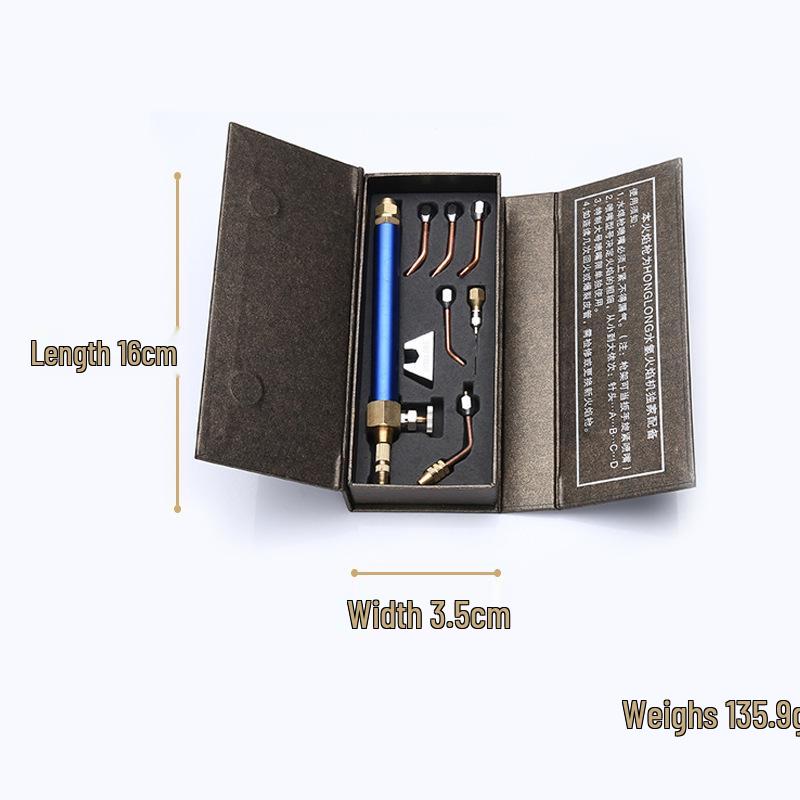 

Кислородно-водородная сварочная горелка Boxed Water с синими и белыми ручками для ювелирных и золотых работ