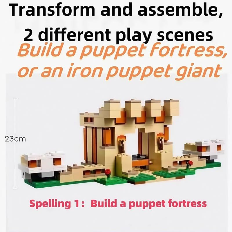 998PCS Iron Puppet Puppet Fortress Building Deformable Tall Giant DIY Building Blocks Bricks Create MOC Toys for Christmas Gifts