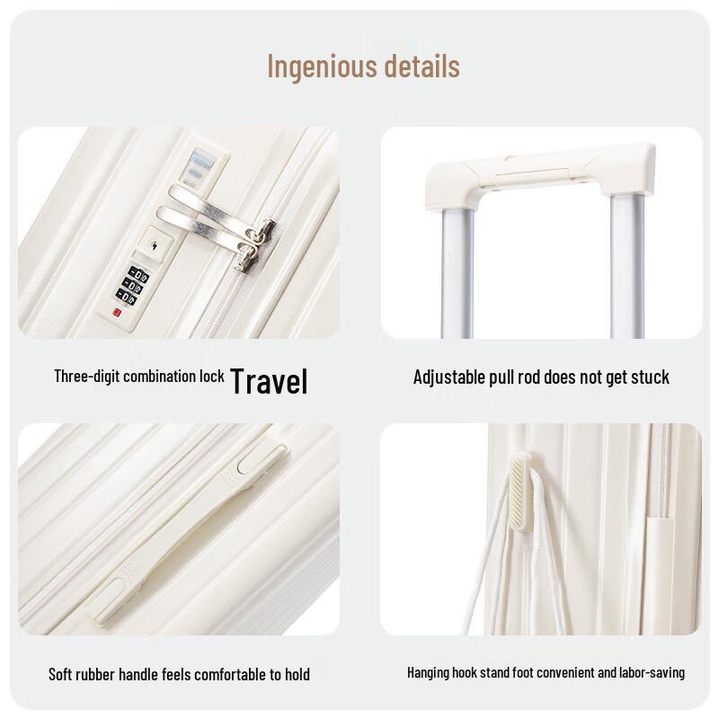 Mingwang Yizu Hardshell Luggage with One-Key Open, USB Charging & Shock-Absorbing Wheels 18 inch