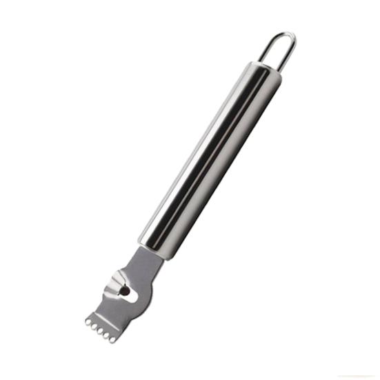 

Portable Kitchen Lemon Citrus Orange Zester Stainless Steel Fruit Peeling Tool серебряный