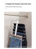 Multifunctional Stainless Steel Non-Slip Folding Pants Rack – Multi-Layer Storage Hanger