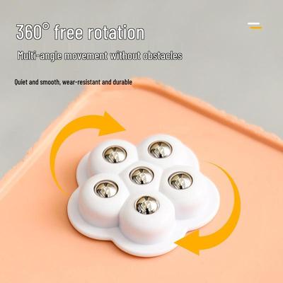 Six-Ball Wear-Resistant Universal Wheel Casters: Sturdy, Smooth, Adhesive, and Silent.