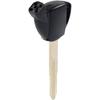 GZYF Magnetic Black Motorcycle Blank Key Uncut Blade Motorcycle Blank Key Replacement for Suzuki AN250 AN400 AN650