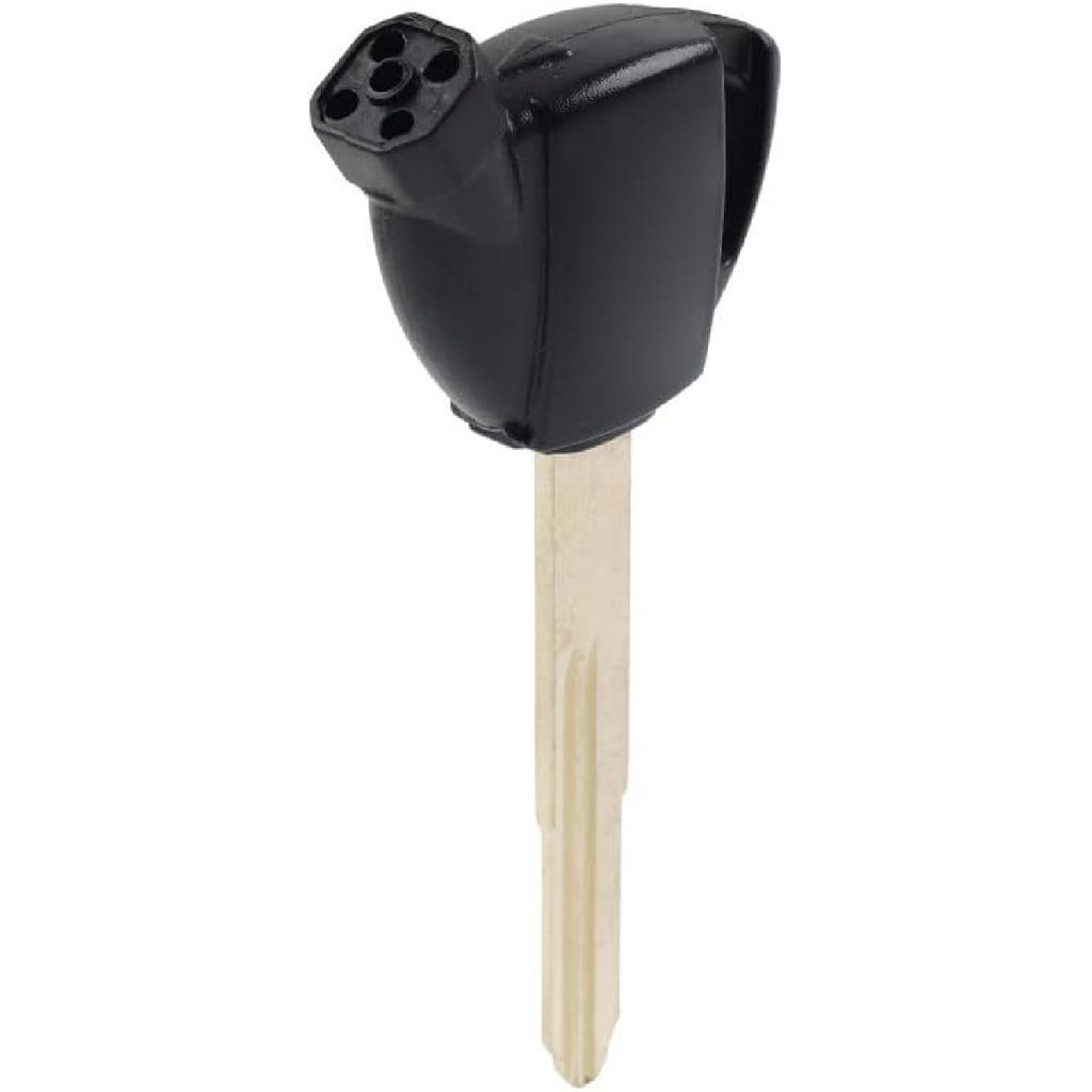 GZYF Magnetic Black Motorcycle Blank Key Uncut Blade Motorcycle Blank Key Replacement for Suzuki AN250 AN400 AN650