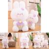Sweet Bunny Plush Toy For Girls Cute Pillow Stuffed Animal Gift For Valentine's Day