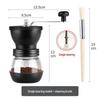 Manual Coffee Bean Grinder: Hand-Crank, Double Bearing, Ceramic Grinding Core