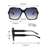 Fashionable Vintage Sunglasses for Women Square Frame with Metal Decoration Elegant Retro Style