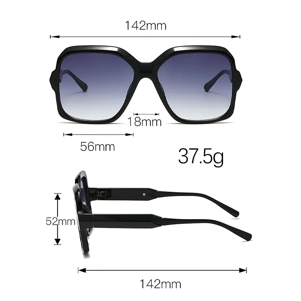 Fashionable Vintage Sunglasses for Women Square Frame with Metal Decoration Elegant Retro Style