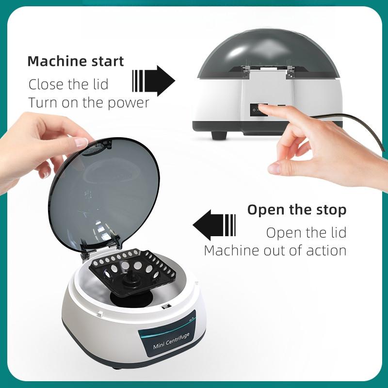 110v To 220v Lab Equipment Laboratory Pcr Micro Centrifuge Machine Digital display High Speed Prp Plasma Centrifuge