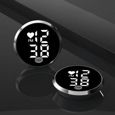 Armaturenbrett Uhr Innenraum Klebe Digitaluhren Aufkleben Kleine LED Zeitanzeige Uhr Für Auto Armaturenbrett Lüftungsschlitz Fahrrad
