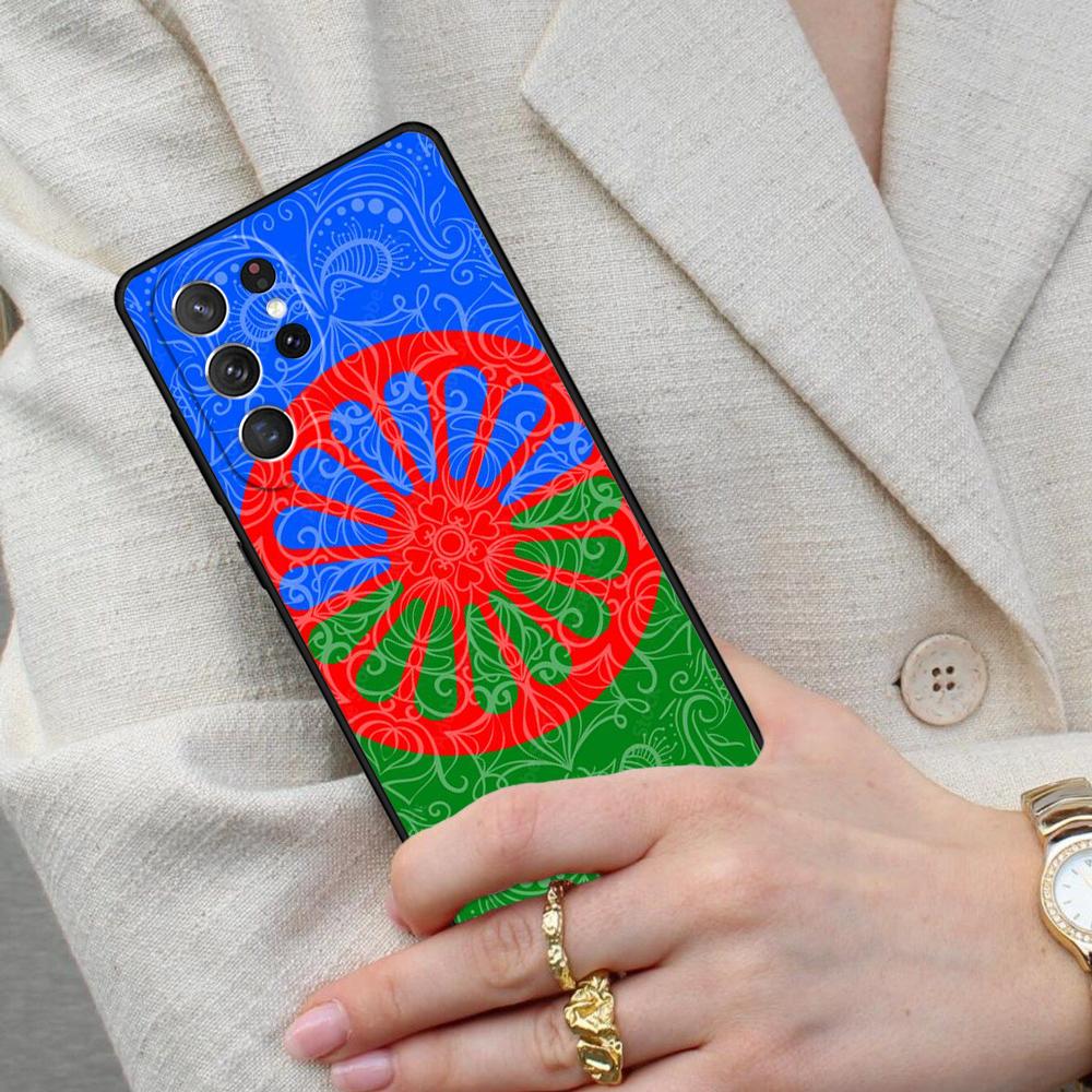 Gypsy Aromanian Romani Flag Cell Phone Case for Samsung Galaxy S26 Ultra S25 S24 S23 S22 S21 S20 Note10 Cover