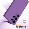 Silicone Case - BOOLING - for Samsung Galaxy S26 Ultra - Anti-Scratch Shockproof - 2 Screen Protectors - Dark Purple