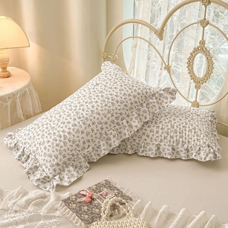 Lace Quilted Cotton Pillowcase Single Dormitory Pillowcase Cotton Inner Liner Sleeve Single and Double Universal Pillow Core Cover Home Textile