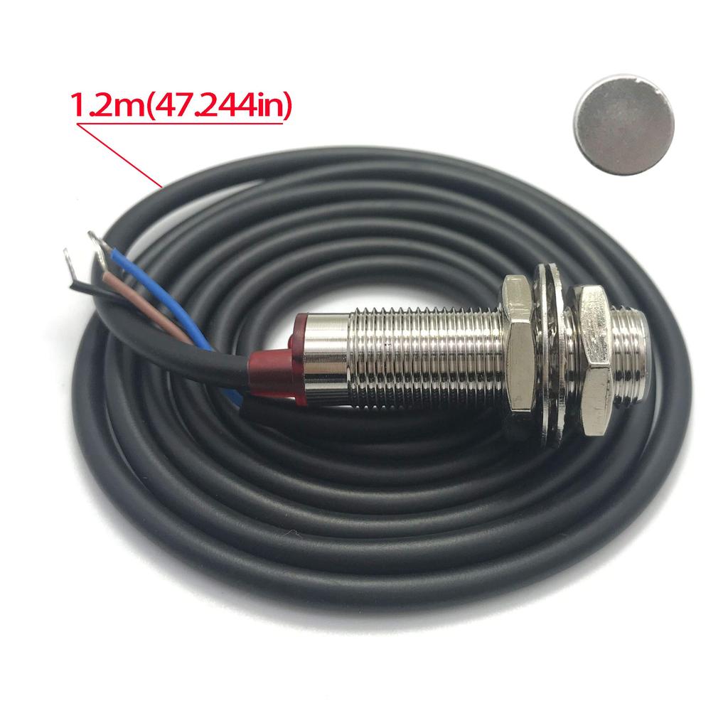 DIGITEN 4 Digital Green LED Tachometer RPM Speedometer Hall Proximity Switch Sensor NPN +